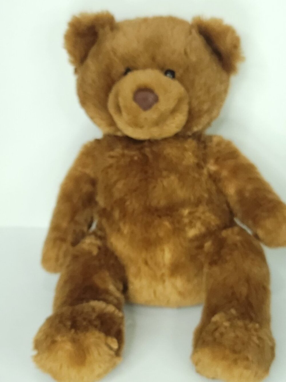 Aeropostale Bear Dark Brown Fluffy Stuffed Animal Plush Toy 16"